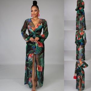 Floral Dress with Duster